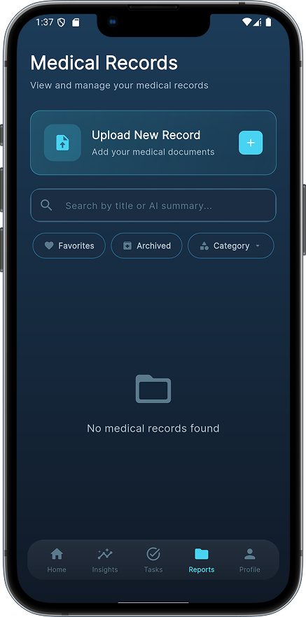 Omica app walkthrough screen 8